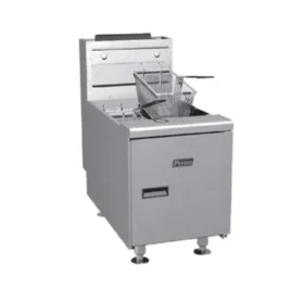 Best Pitco SGC-S 15 Inch Gas Deep Fryer Countertop with Stainless Steel Tank 75,000 BTU