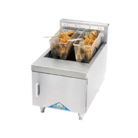 Comstock-Castle 2616HG 16 Inch Gas Deep Fryer with 30 lb Oil Capacity 40,000 BTU