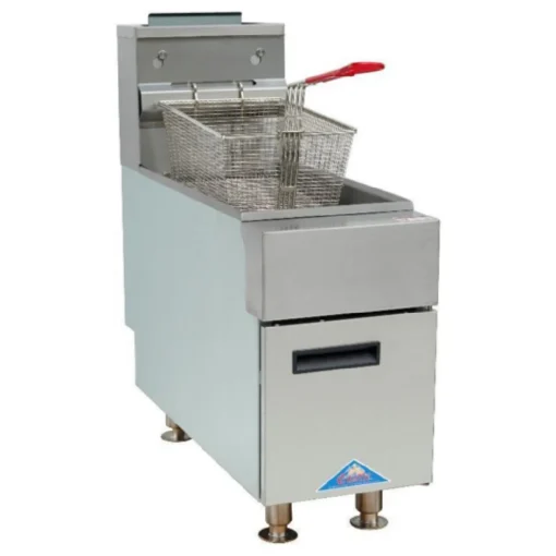 Comstock-Castle CCGTF-25-P 11 Inch Gas Deep Fryer Propane 25 lb Capacity with Basket 44000 BTU