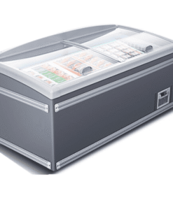 Curved Glass Island Freezer 2.5m