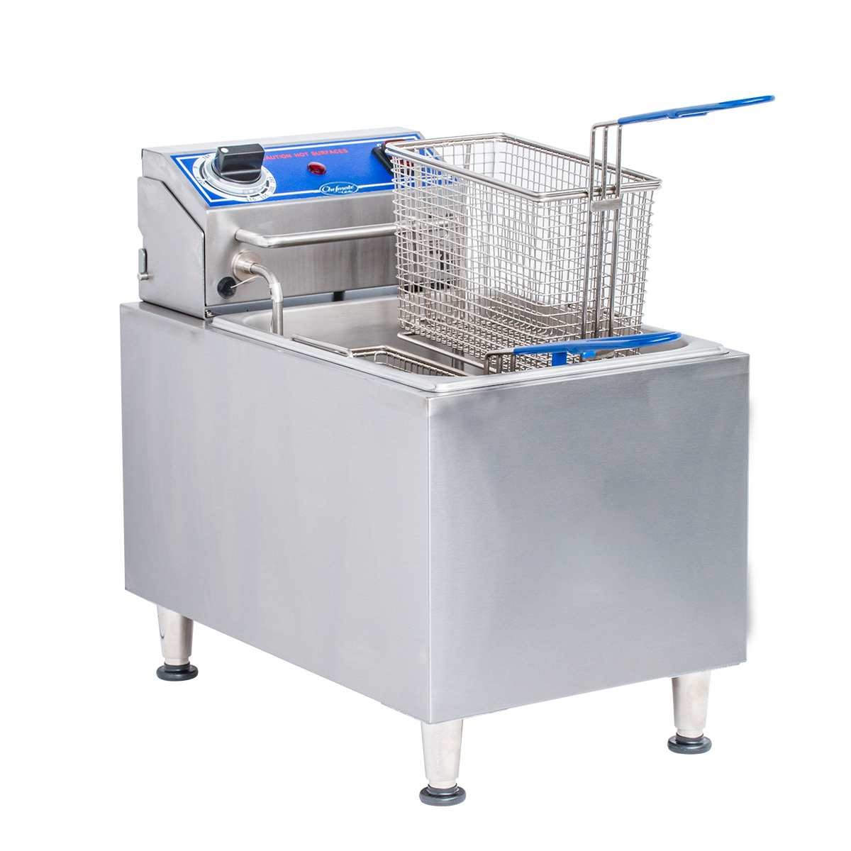 Globe PF16E 15 Inch Electric Deep Fryer with Stainless Steel Construction Globe PF16E 15 Inch Electric Deep Fryer with Stainless Steel Construction