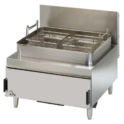 Star 630FF_LP 24 Inch Gas Countertop Deep Fryer with Twin Baskets 70000 BTU