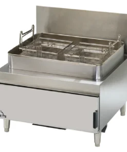 Star 630FF_NAT 24 Inch Deep Fryer Gas Countertop with Twin Baskets 70000 BTU