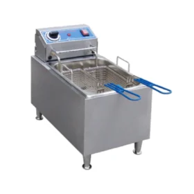 Globe PF16E 15 Inch Electric Deep Fryer with Stainless Steel Construction